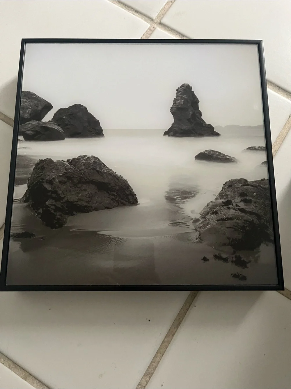 3 piece black and white landscape wall art set